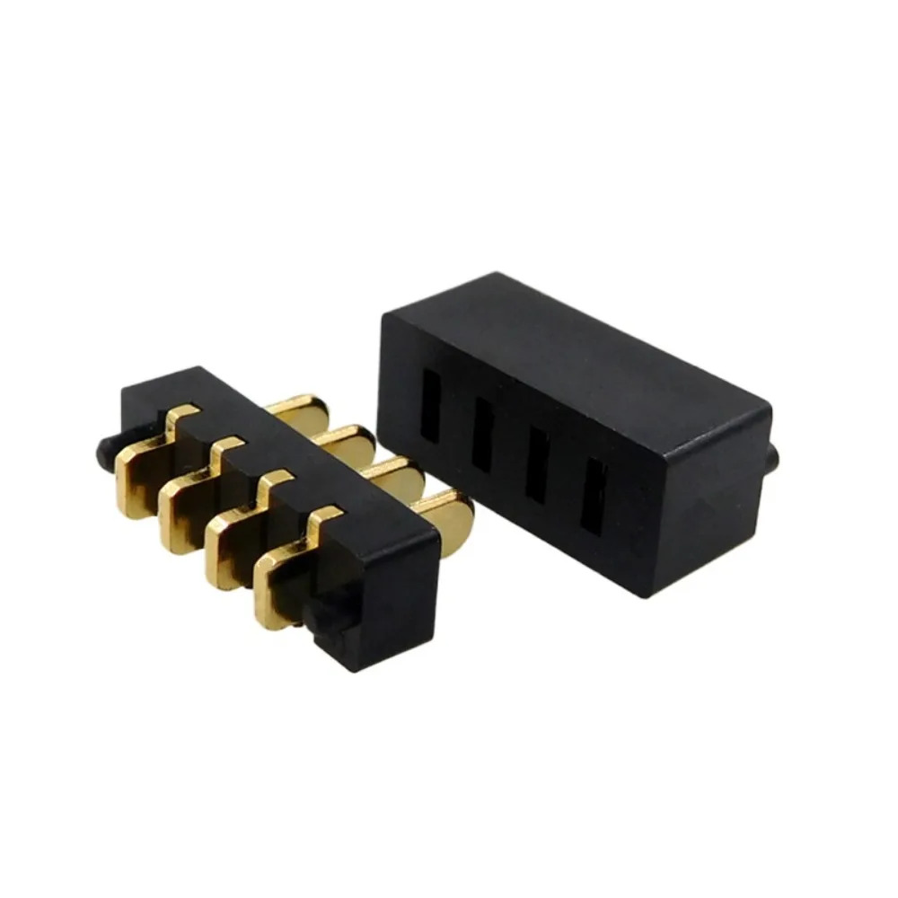 2/10 Pair Blade Battery Connectors 15A Current Gold Plated 2/3/4/5/6 Pin Male Female 3mm Pitch Plug Socket   PCB Solder