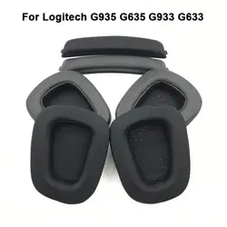1Pair Replacement Ear Pads Sponge Gaming Headphone Ear Cushion Cover Accessories Foam for Logitech G935 G635 G933 G633