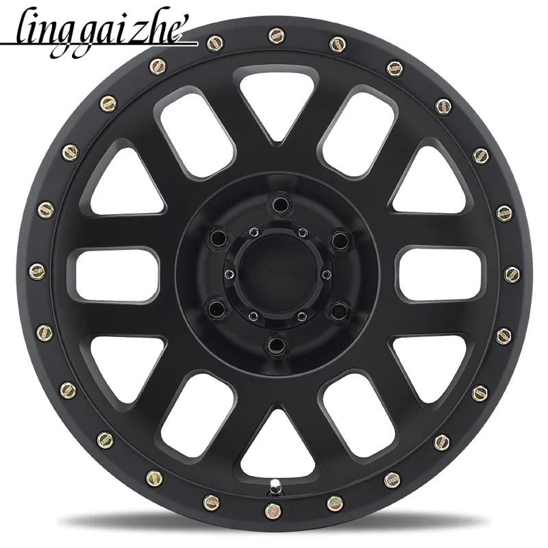 Off-road rims17*9 ET0 6X139.7 Subblack Offset Negative wheels for Toyota Prado Ford Bronco