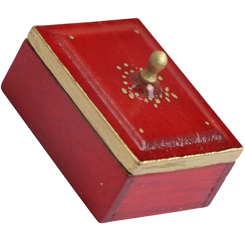 

Миниатюрная швейная шкатулка: специальный дизайн, компактная, реалистичная, для декора микроландшафта, аксессуар для мини-домика, украшение для мини-домика