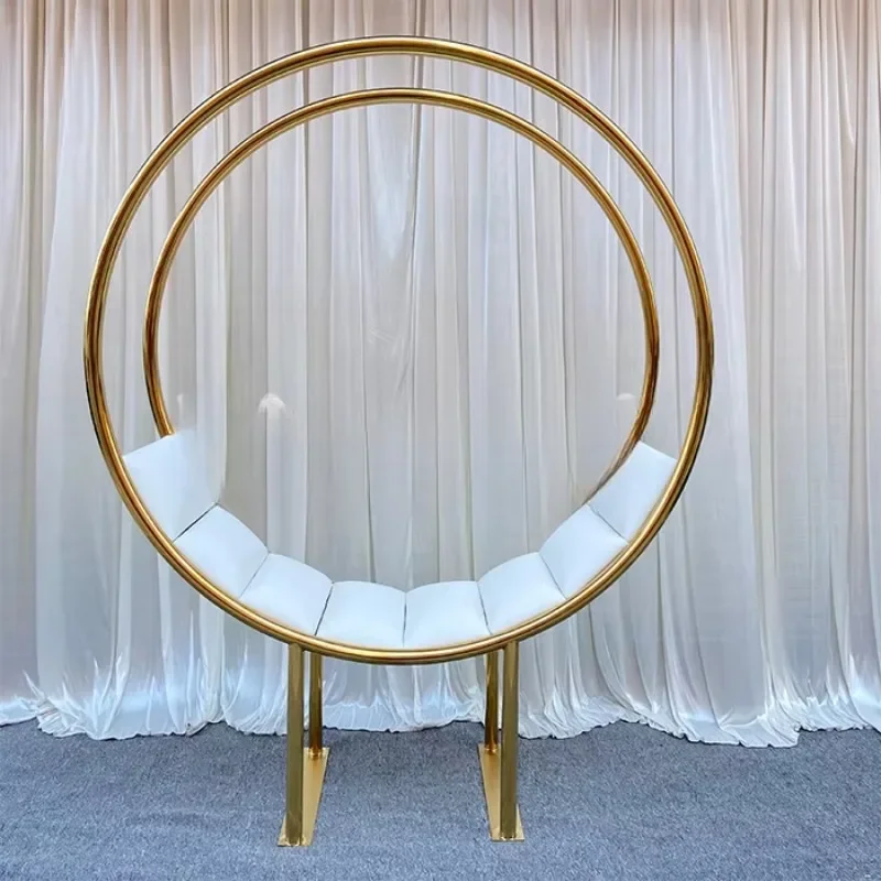 Moon Circle Event Furniture Marriage Bridal Sofa Wedding Chair