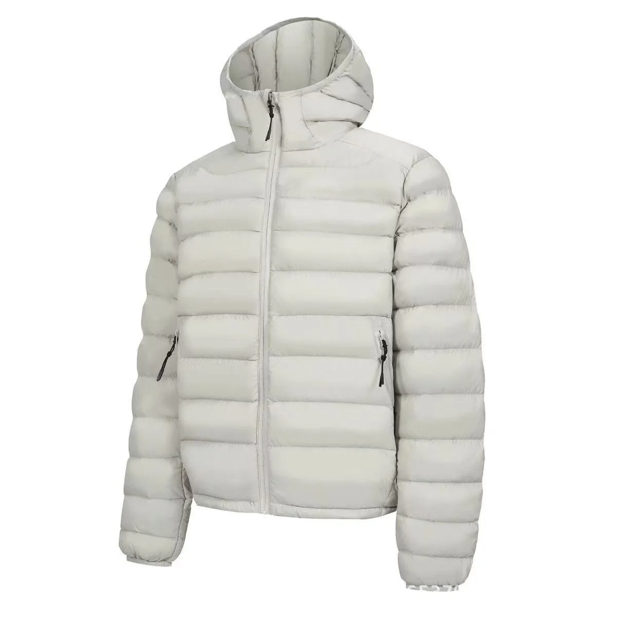 Winter New Women's Quilted Cotton Padded Jacket Hooded Slimming Thickened Lightweight Warm Lining Coat Loose Solid Color Elegant