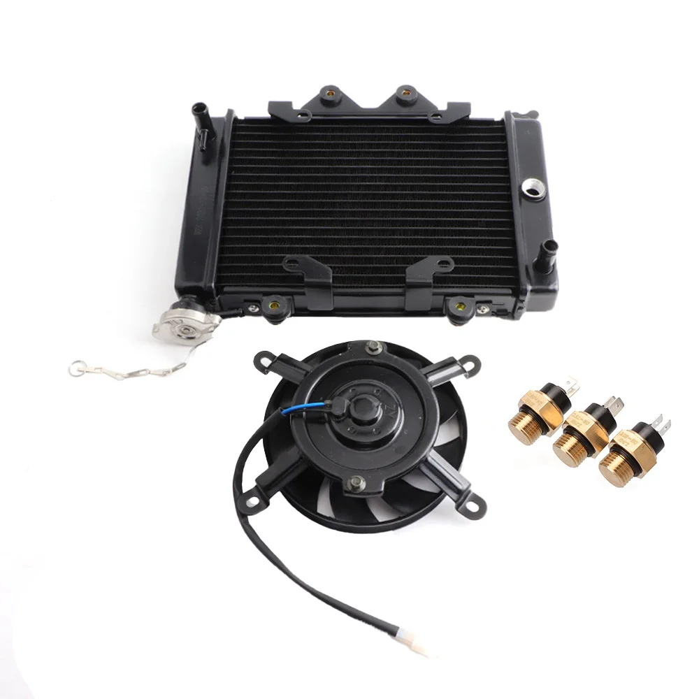 

200cc 250CC Water cooling engine cooler Radiator cooling 12v fan for motorcycle moto Quad 4x4 ATV UTV parts