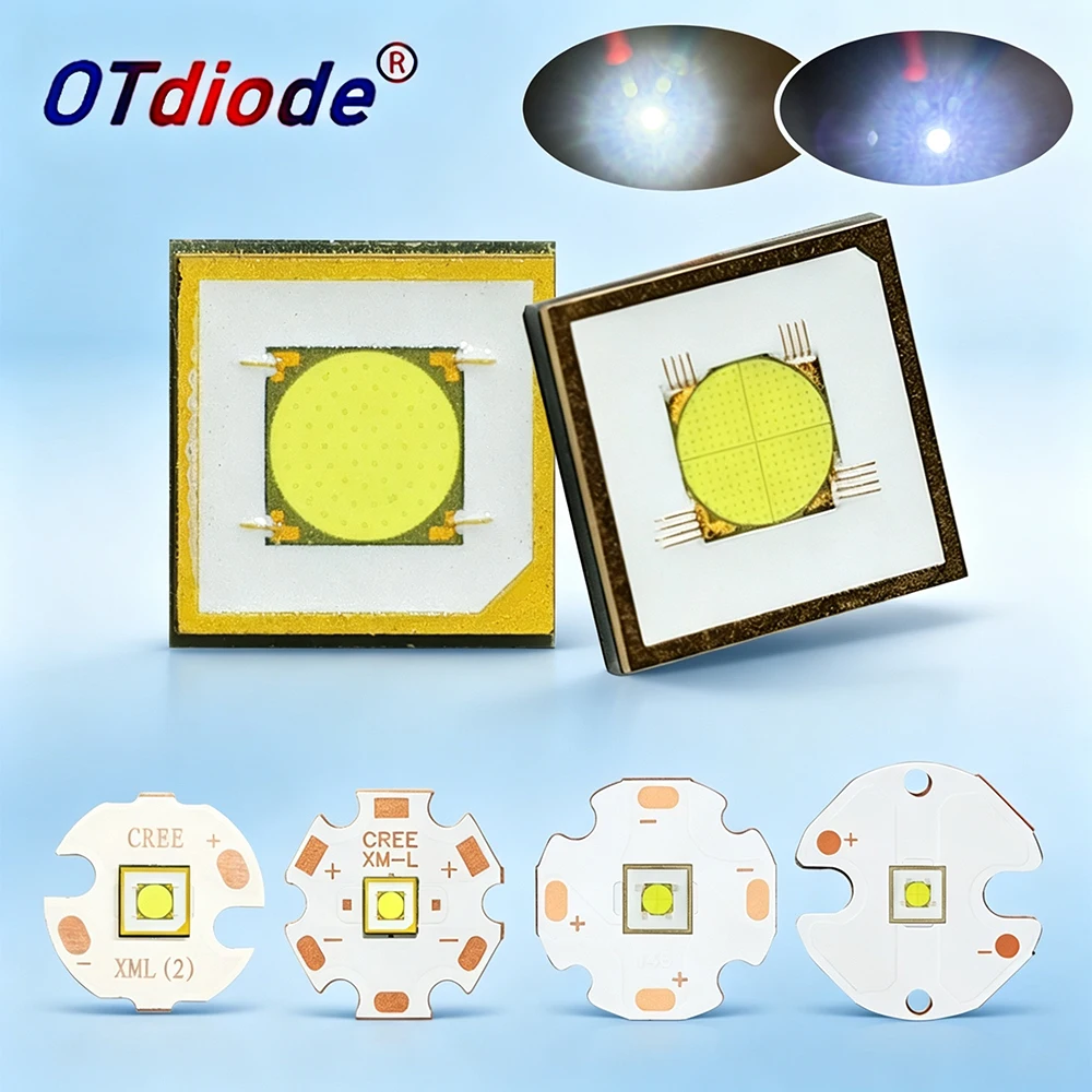 1-10PCS 7070 SMD 6V 72W Plane Circle Bead Cold White 6500K 12A 4800lm SFT‑12R 5050 3V 20W LED Laser Strong Far Light Diode Lamp