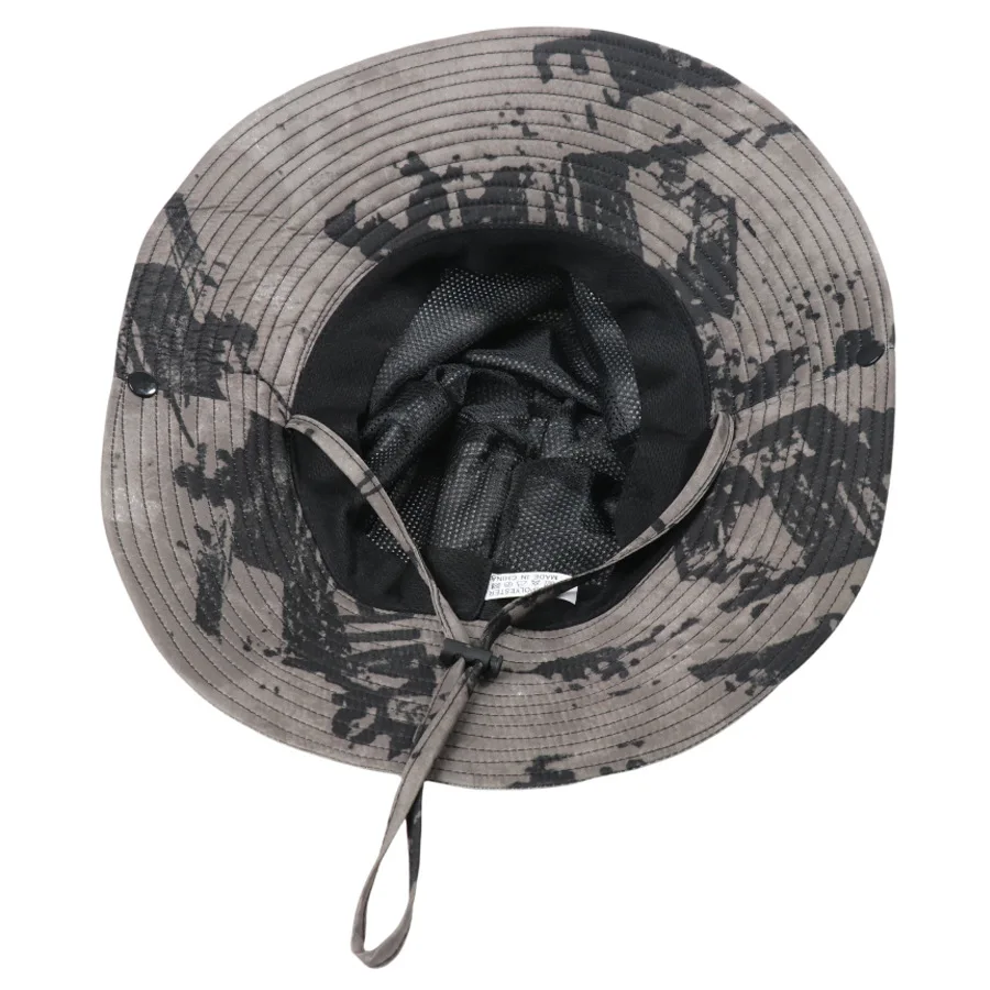 الصيف الرجال تنفس التعادل صبغ صياد القبعات في الهواء الطلق المشي لمسافات طويلة الصيد الأشعة فوق البنفسجية حماية واسعة حافة قبعة بحافة