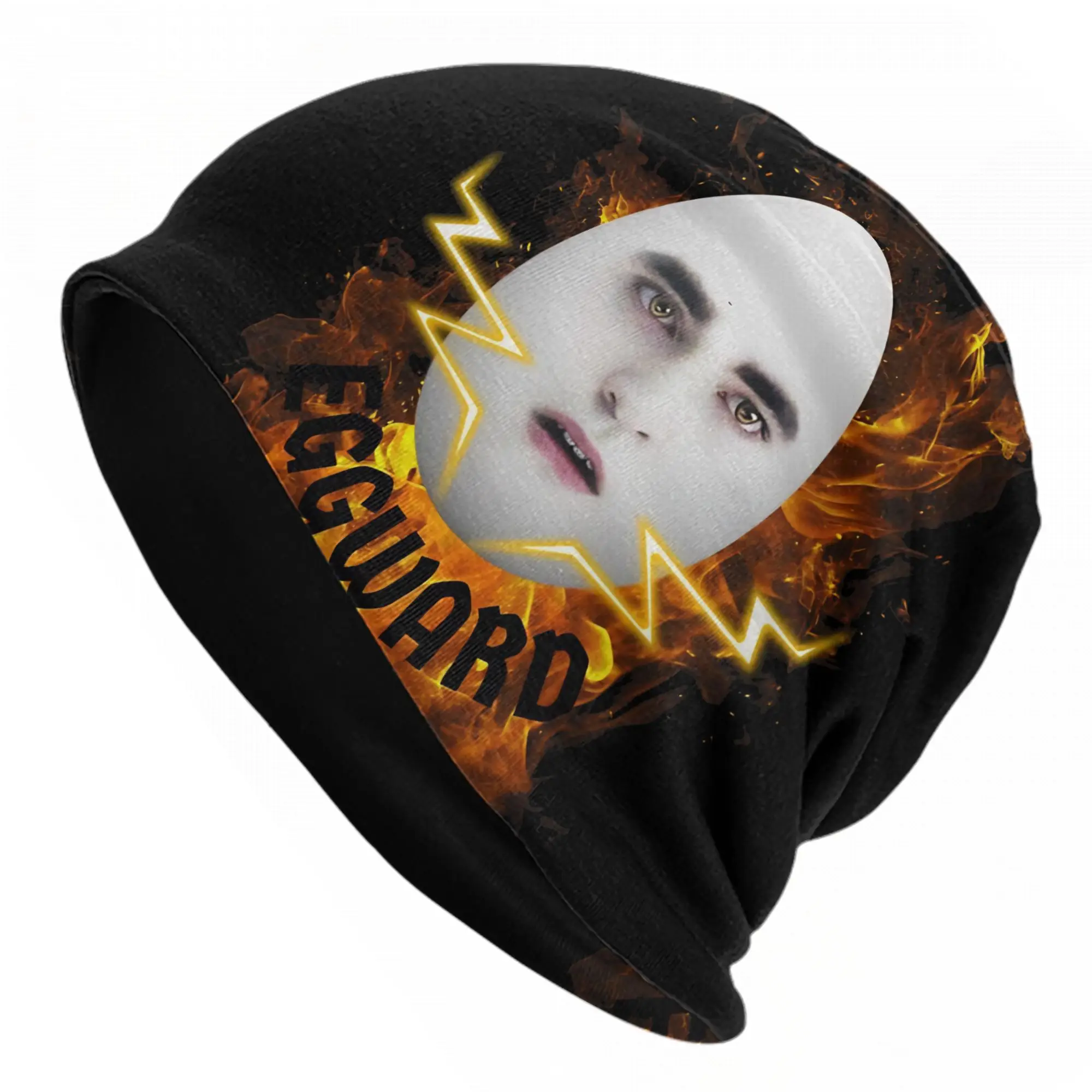 Eggward Fire Funny Meme Bonnet Hat Casual Street Skullies Beanies Hats Twilight Edward Cullen for Men Women Spring Dual-use Cap
