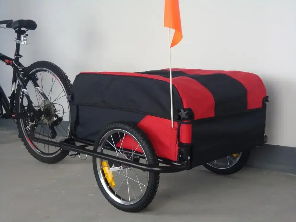 

Exquisite craftsmanship cross-borderDirect sales16' wheels-quick release PE large cargo bike trailer