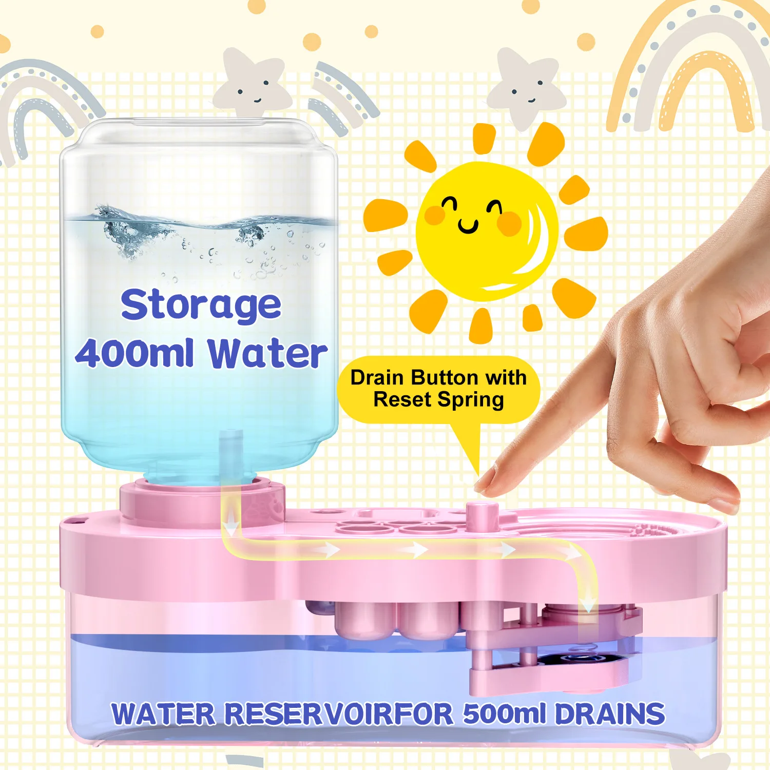 450ml portátil escova lavadora e limpador escova enxaguador balde para tintas acrílicas tintas aquarela e pincéis de maquiagem