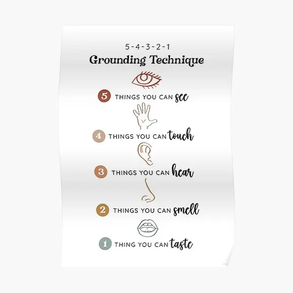 5 4 3 2 1 Grounding Technique  Poster Home Funny Painting Decoration Picture Print Modern Decor Wall Mural Art Room No Frame