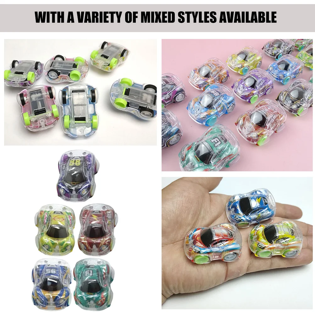 25 قطعة سيارات صغيرة قابلة للسحب للخلف للأطفال نمط مختلط مقاوم للاحتكاك سيارة بناء كرتونية سيارة بلاستيكية بالقصور الذاتي