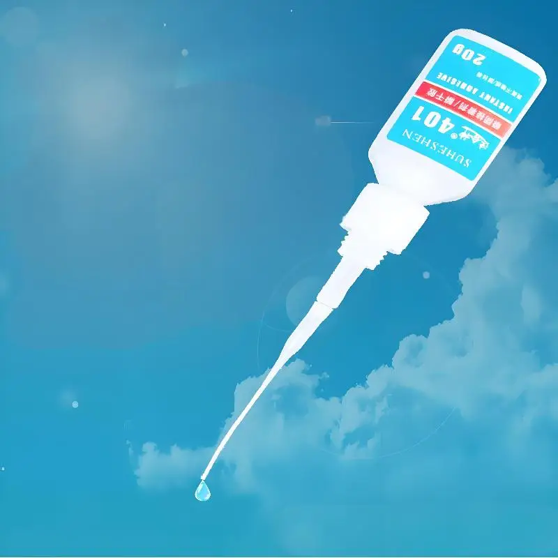 100 buah/set Ujung Lem Plastik Mikro-Tips Pemanjang Lem Presisi Aplikator Lem CA