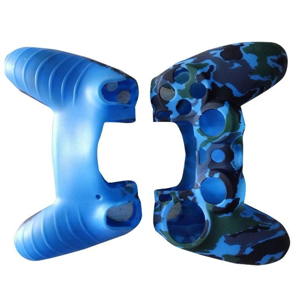 

Camouflage Blue Silicone Protective Case For Controller Dustproof Scratch Resistant Washable Gamepad Cover Accessories