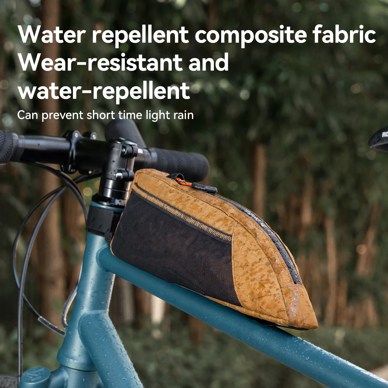 

Qunature Bikepacking Bike Bags Waterproof Top Tube Front Bag MTB Road Portable Bike Stable Pannier Storage Cycling Accessories