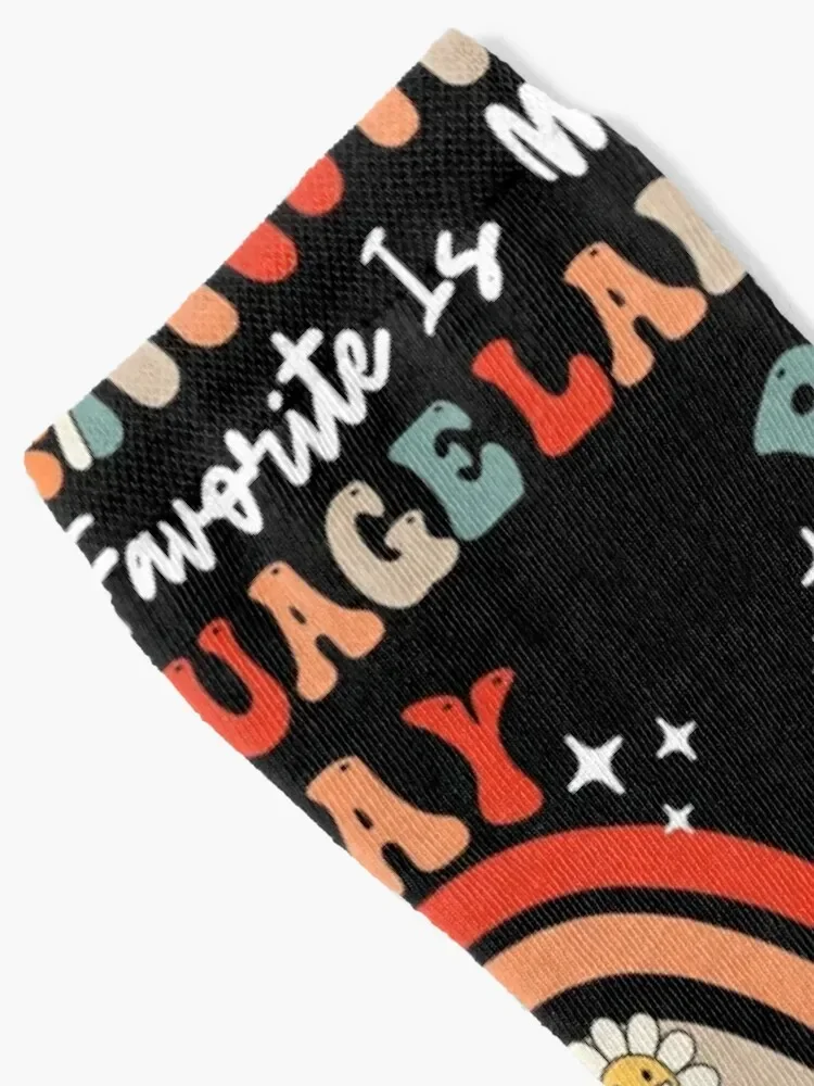 Play Is My Favorite Language, Pediatric Speech Therapy Socks kawaii funny gift Children's Socks For Man Women's