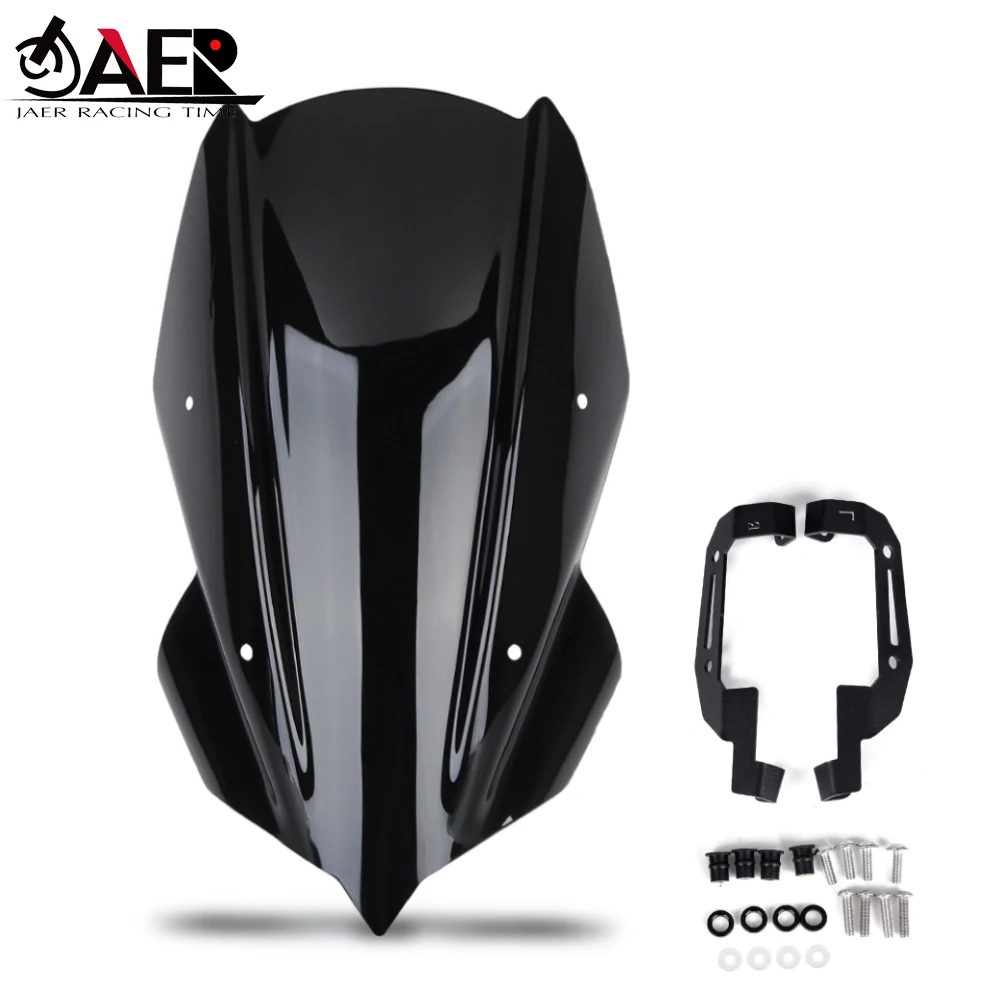 Motorcycle Windshield Windscreen for Kawasaki Z250 Z400 Z 250 400 2019 2020 2021 2022 2023 2024