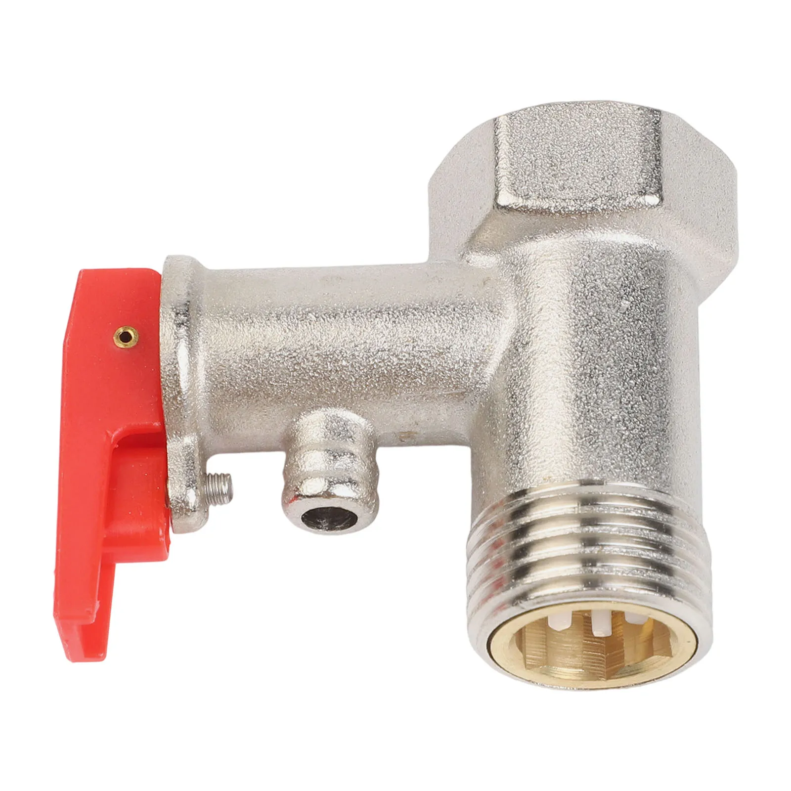 Brass Adjustable Relief Valve for Water Based Heating Systems with Internal Leakage Threshold Above 0.12 MPa 1/2 Inch Size