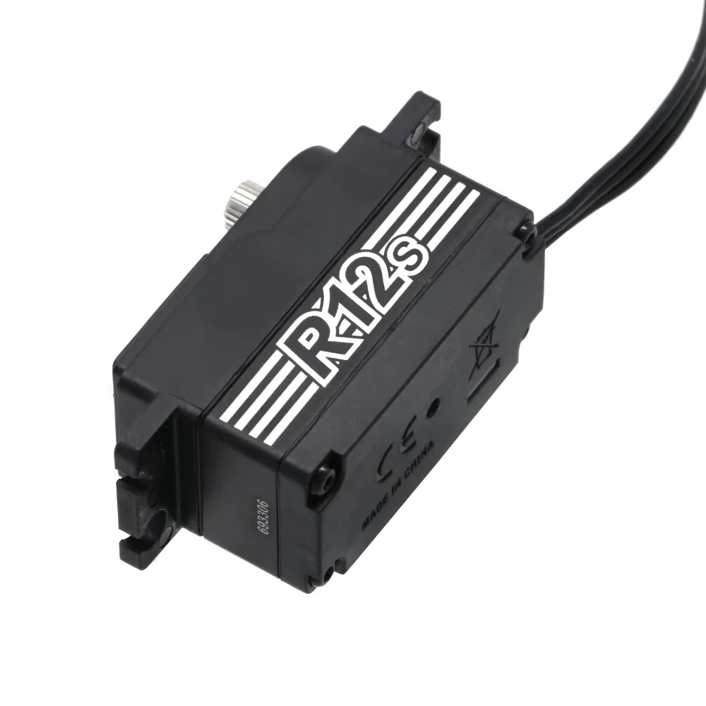 แรงบิดสูง12kg R12S เซอร์โวโลหะไร้แปรงถ่าน6.0-8.4V สำหรับรถยนต์ไฟฟ้า RC 1/10