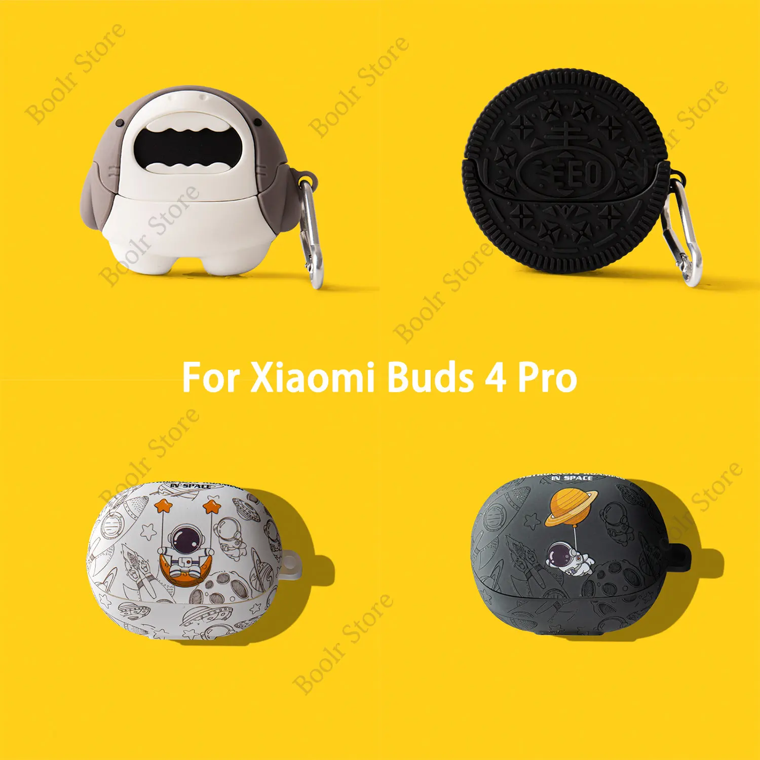 Étui de dessin animé pour Xiaomi Buds 4 Pro, coque souple en silicone pour Mi Buds 4 Pro TWS, housse de protection pour écouteurs Bluetooth