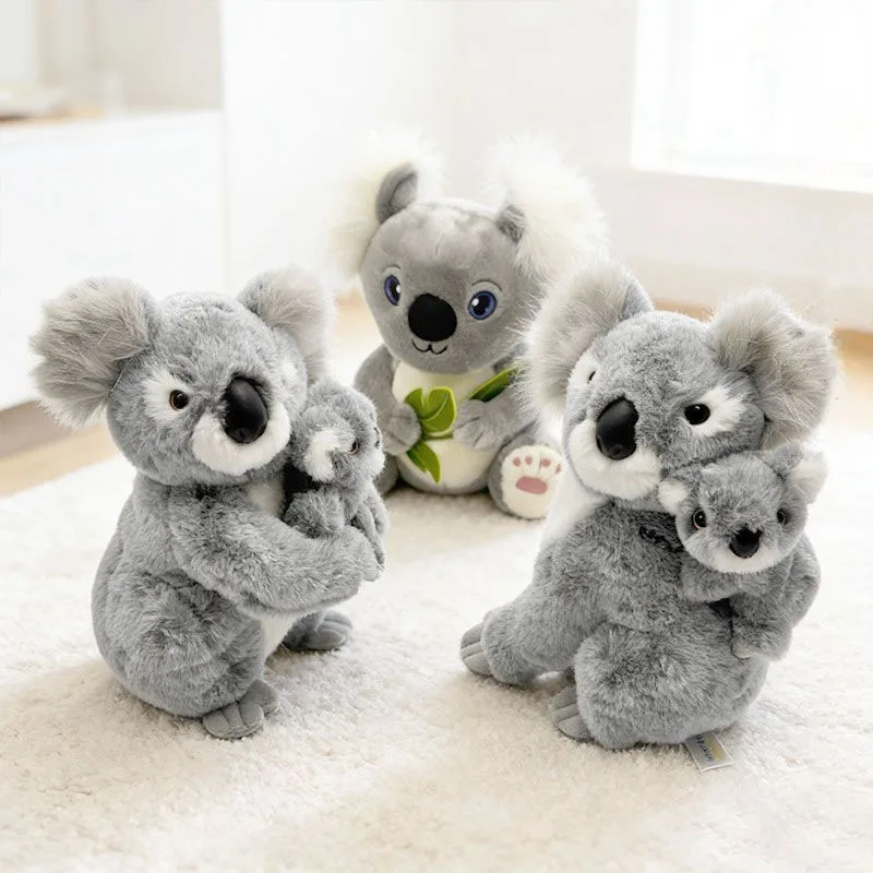 

Cute Koala Plush Toy with Baby Koala Soft Stuffed Animal for Kids Australian Wildlife Koala Bear Doll Perfect Gift for Children
