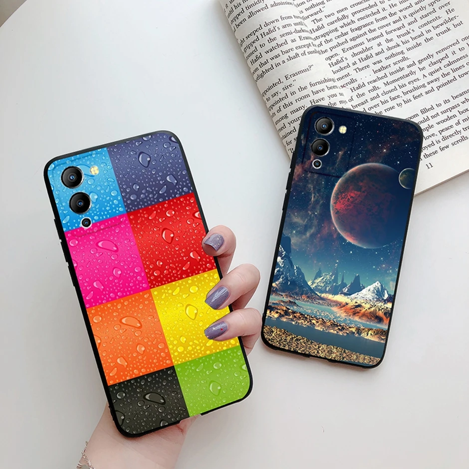 For Infinix Note 12 G96 Case X670 Matte Back Cover Cute Painted Cartoon Bumper Cases For Infinix Note 12 Turbo Fundas Soft Bags