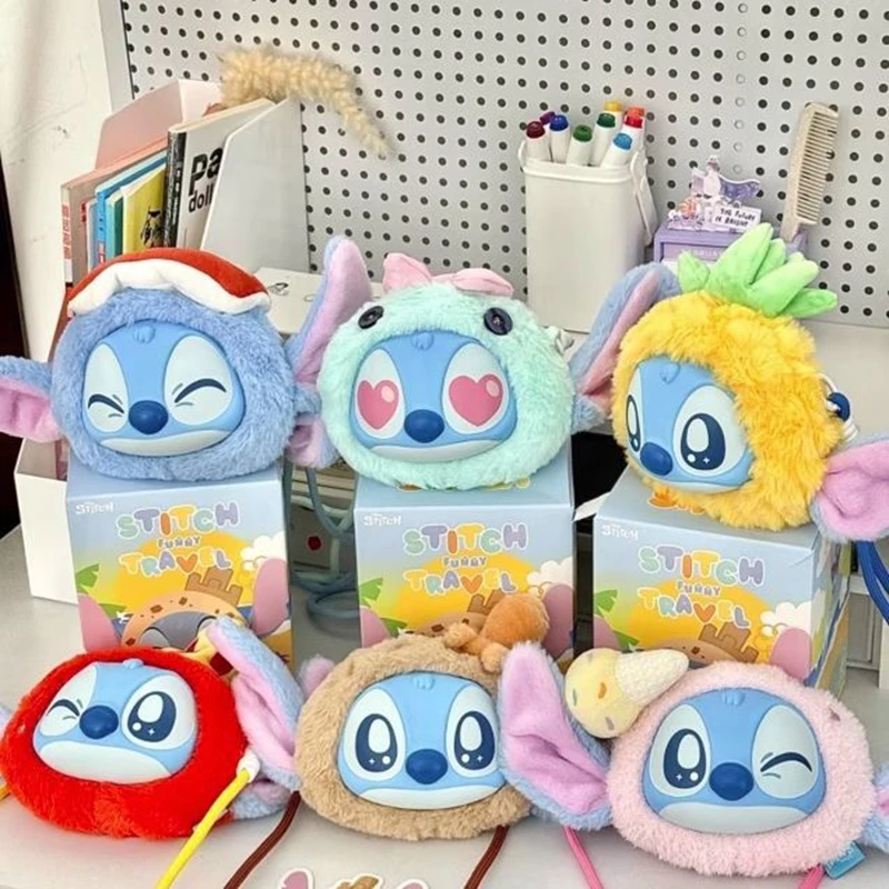 

Stitch Plush Backpack Blind Box Weird Shoulder Bag Trendy Mystery Box Cartoon Cute Anime Peripheral Toys Children'S Gift Pendant
