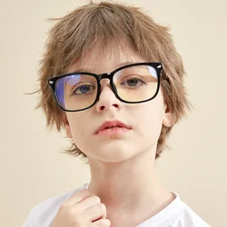 Lunettes bloquant la lumière bleue pour enfants, lunettes à monture carrée pour garçons et filles, lunettes d'ordinateur anti-lumière bleue, nouveau