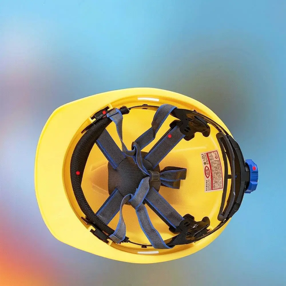 ABS Construction Hard Hat Safety Helmet V Shape Anti Impact Protective Cap Breathable Ventilation Labor Supply Gear