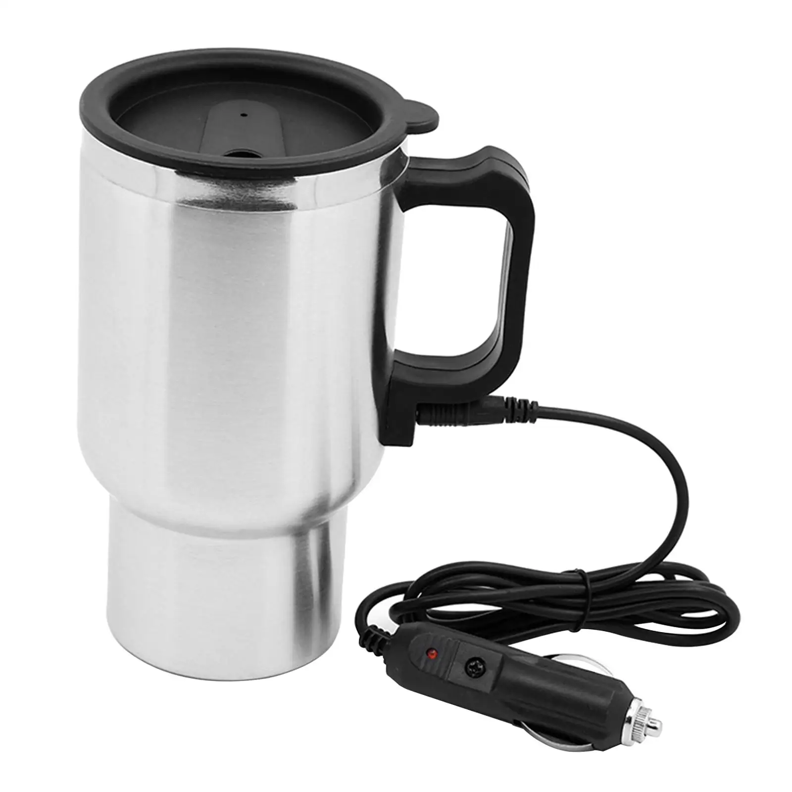 

12V Car Heating Cup Stainless Steel Coffee Cup Heated Mug Heater for Tea Cars Trucks Coffee Heating Water