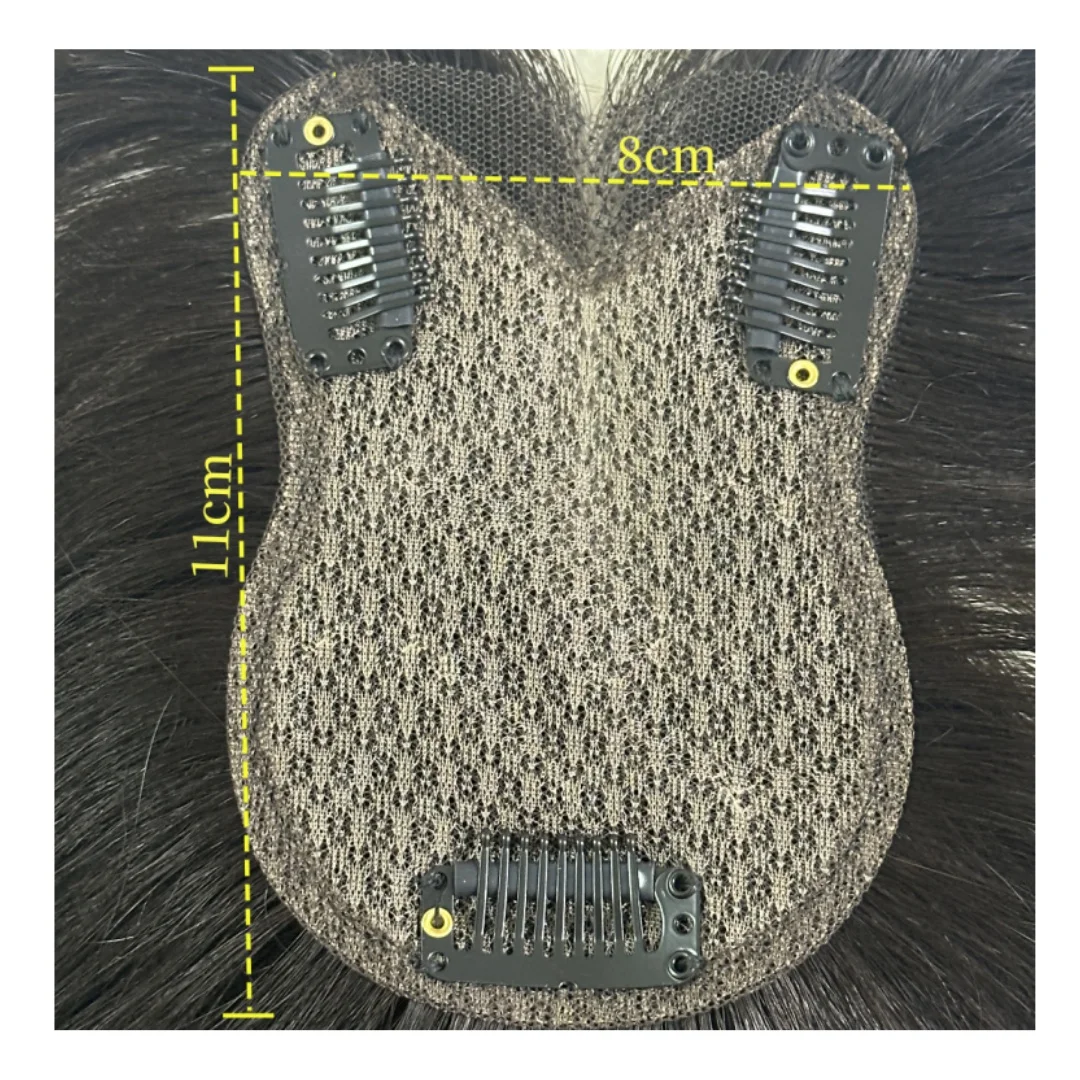 여성용 초박형 보이지 않는 헤어피스 인간의 머리카락 토퍼 360 커버리지 클립 가짜 앞머리 자연스러워 보이는 헤어 익스텐션
