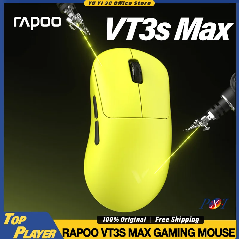 

Rapoo VT3s Max Gaming Mosue Lightweight Design 20000FPS E-Sport Super Precision Pixart3950Ultimate Sensor 500h Long Life Battery