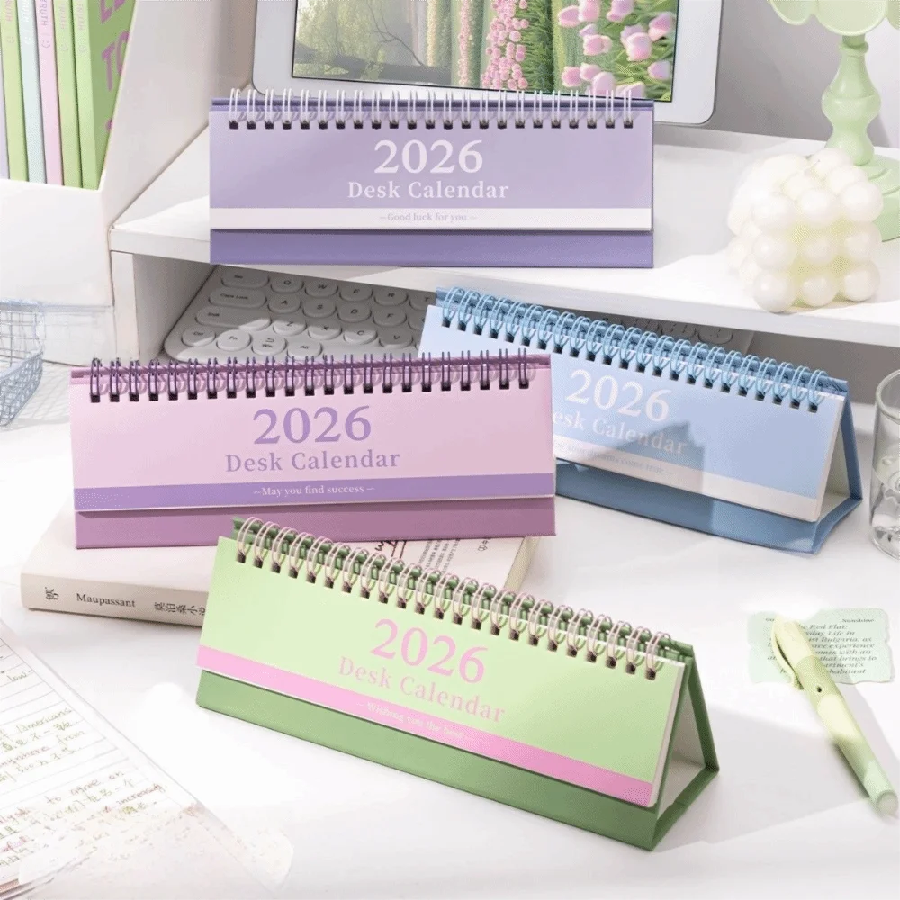 

Simple Portable 2026 Desk Calendar Schedule Mark Desktop Display Desktop Calendar Schedule Planner Office Desk Accessories