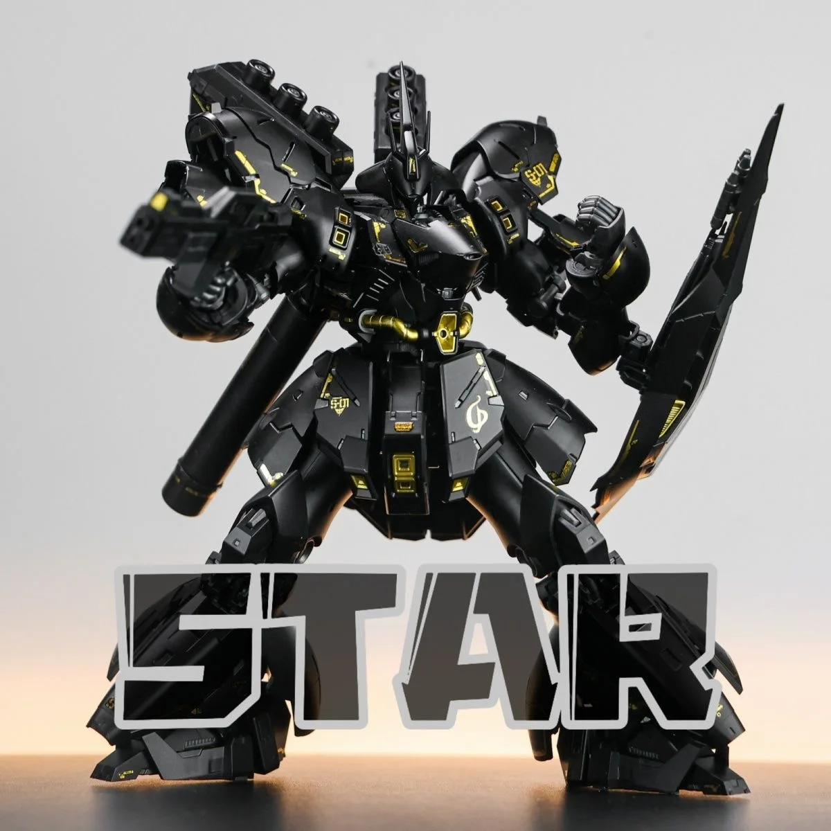 Star KO RG Sazabi Mat Black Ver. Action Figure 1/144 Schaal Assembly Model Kit Plastic Kinderspeelgoed UC Anime Figuren Verjaardagscadeau