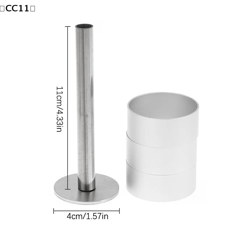Stainless Steel Pulburon Molder With Pusher Cake Decorating Tools Cake Mousse Pastry Ring Mold Cooking Rings Baking Tools〔CC11〕 view 6