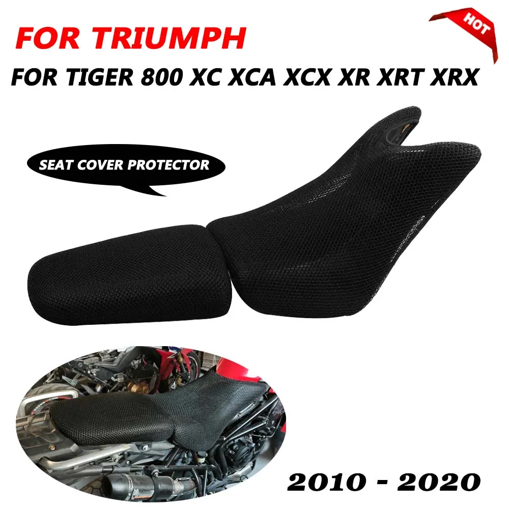 Motorcycle Breathable Anti-scalding Cushion Net Seat Cushion Cover for Triumph Tiger800 2010 - 2020 Tiger 800  XC XCa XCx XR XRt