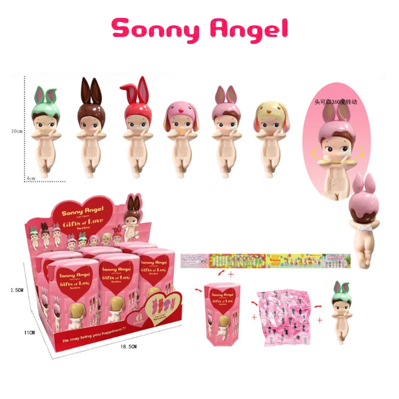 Sonny Angel Blind Box Figure Hippers Animal Easter Series Anime Figures Ornaments Dolls Desktop Ornament Birthday Christmas Gift