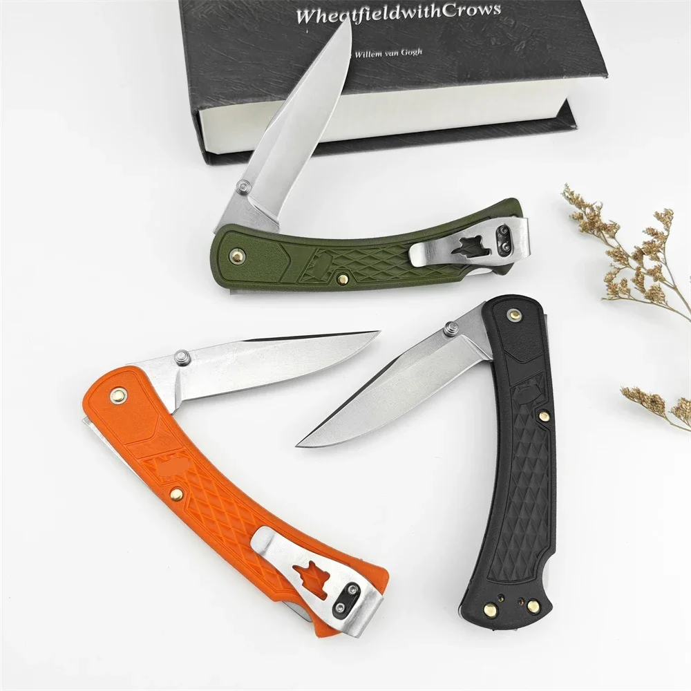 3 Colors BK 110 Slim Select Folding Knife 440C Steel Blade Nylon Fiber Handle Outdoor Survival Tactical Pocket Knife