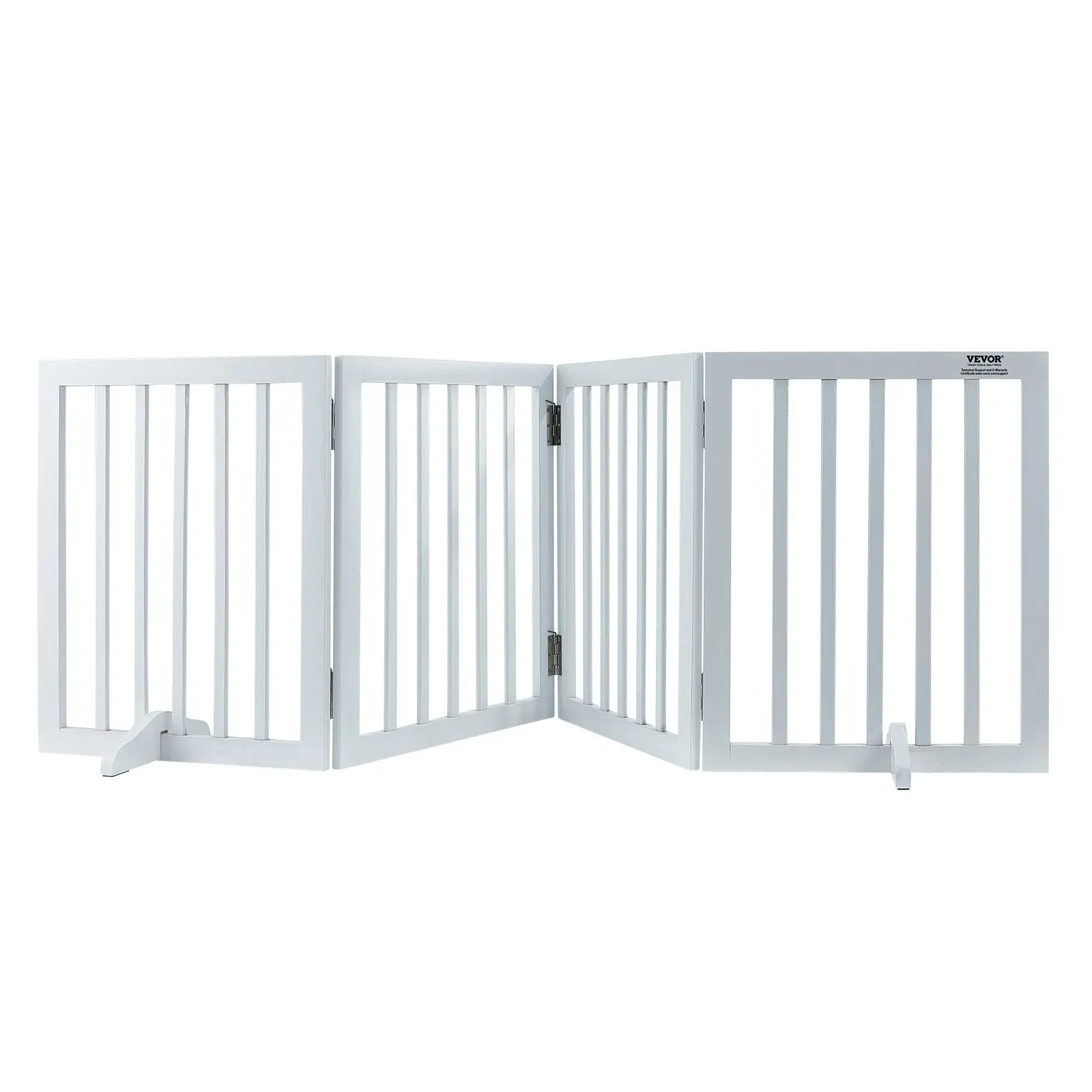 

"80" freestanding dog gate – 4 panels, no install. For wide/narrow spaces."