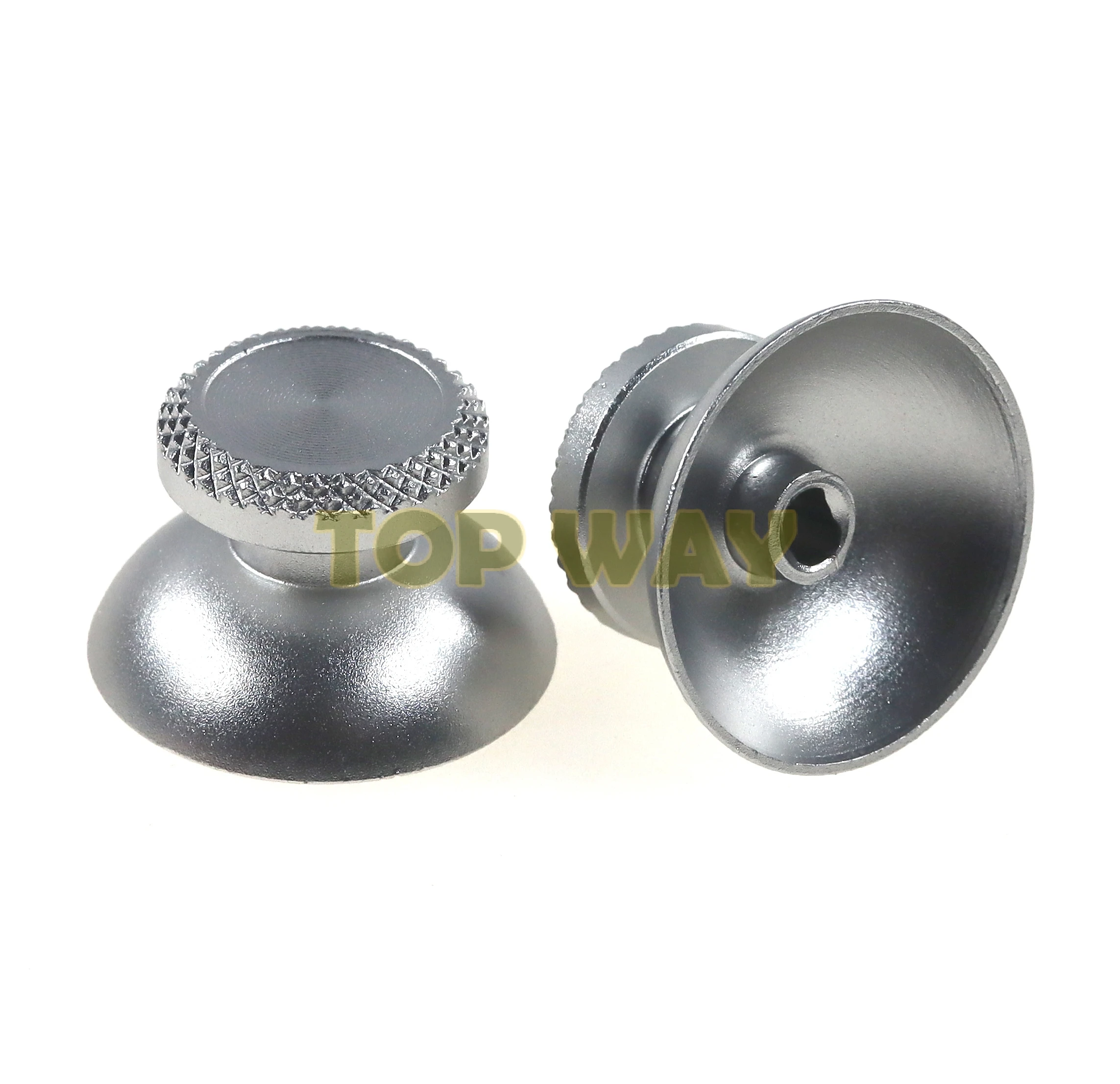 1 set di tappi bilancieri per console di gioco PS5 impugnature analogiche in metallo metallico in lega di alluminio stick adatto per tappo a fungo per controller PS5