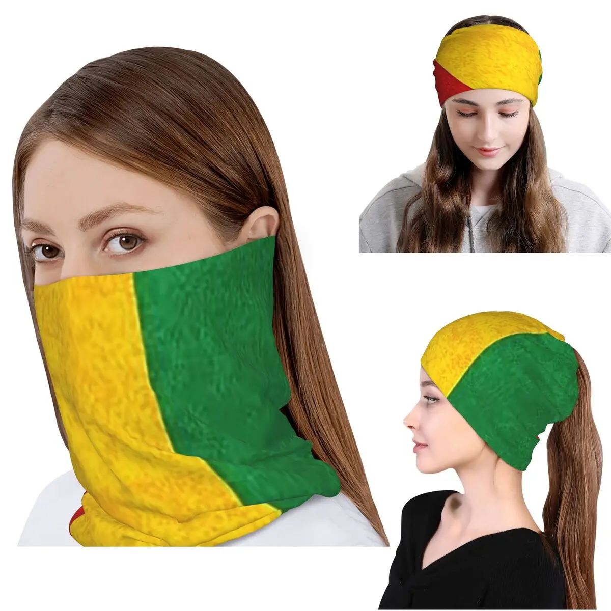 

Jamaican Reggae Rasta Lion Jamaica Flag Bandana Neck Cover Wrap Mask Scarf Multi-use Balaclava Beanies Hat Unisex Windproof