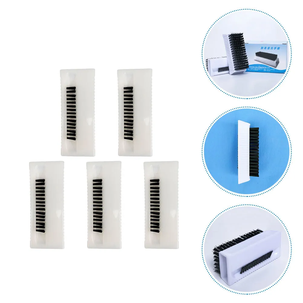 

5Pcs Hand Nail Brushes Flexible Texture Fingernail Scrubbing Tools Reliable Portable Hand Washing Nail Brush for Family Use