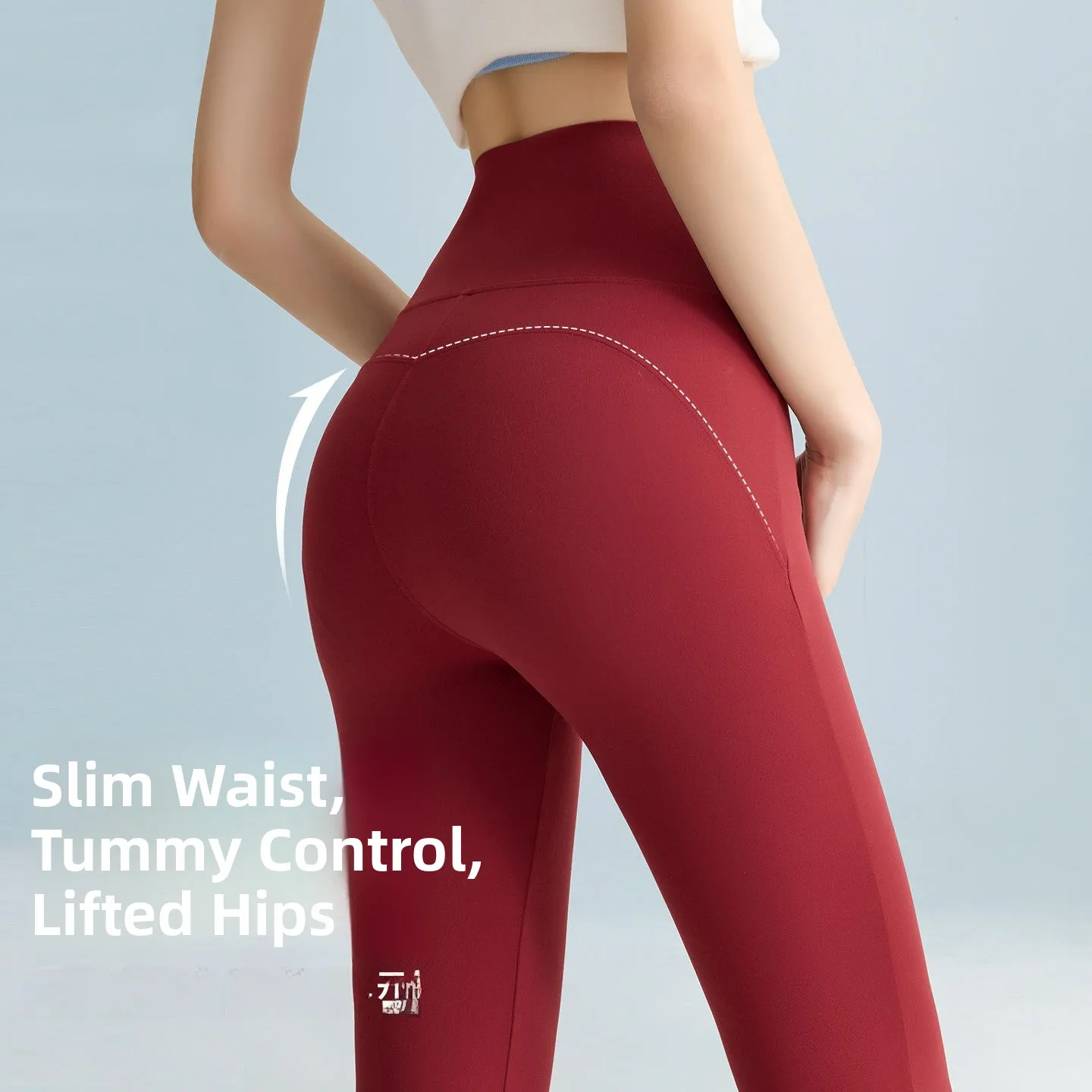 ارتفاع الخصر واسعة الساق اليوغا السراويل النسائية الصيف ضيق صالح قاعدة طبقة البطن التحكم بعقب رفع السراويل الطويلة مادة رقيقة