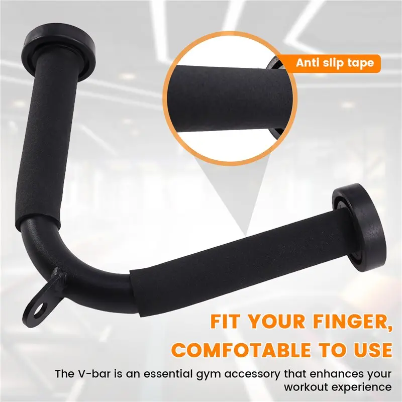 حبل سحب مريح ثلاثي الرؤوس على شكل حرف V، ملحقات لياقة بدنية متعددة الأغراض