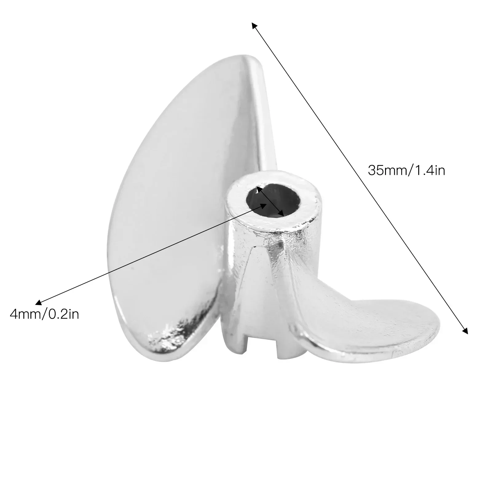 Hélice de 2 palas para barco RC de 35mm, compatible con FeiLun FT016 FT007 FT012 FT009 FT011 FT010 FT016, piezas de control remoto, accesorio de juguete