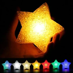 Mini LED Star Lights Battery Powered Small Night Light Stage Performance Props Desktop Ornament Lamp Wedding Party Decors Supply