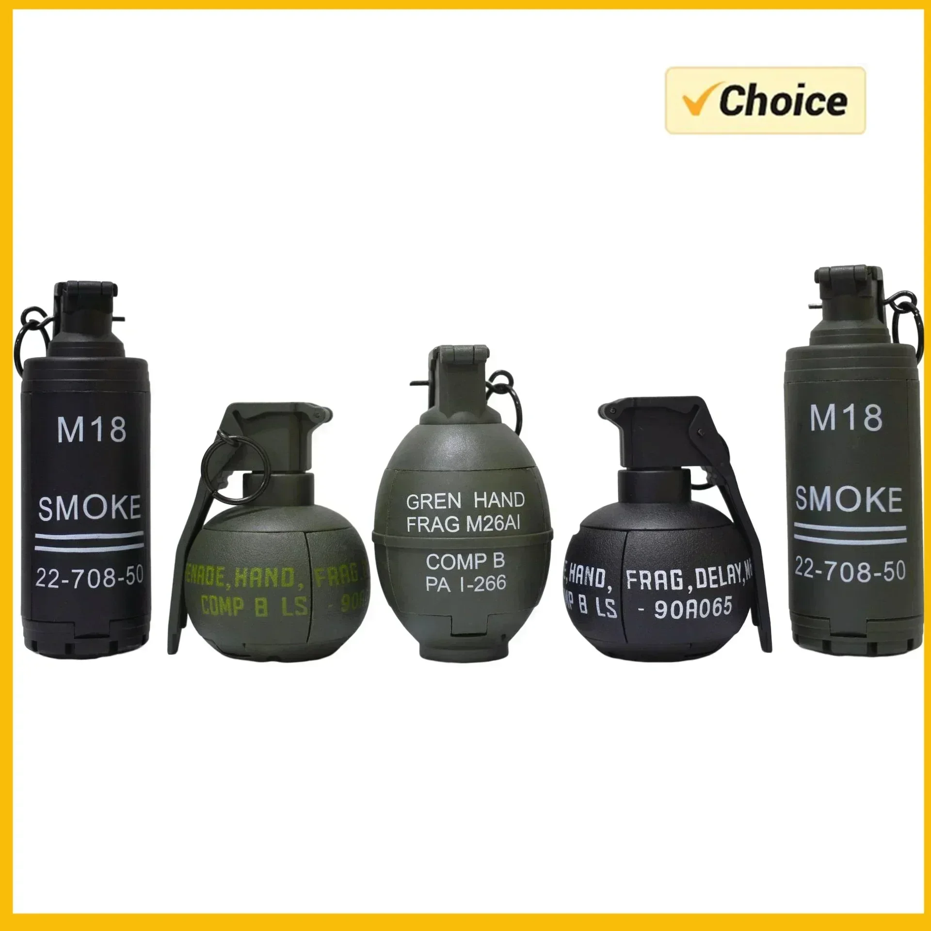 Modelo de granada airsoft jm18, modelo de granada de fumaça tática, granada de explosão m67, vários modelos táticos de airsoft