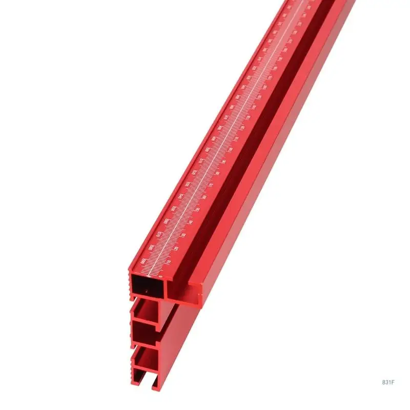 Miter Gauge Fence 75 Type Miter T-Track Aluminum Profile Fence Woodworking Miter Fence with Scale for Router Table