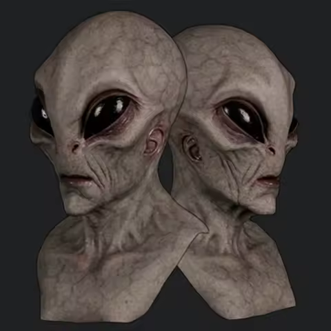 Horrible Alien Mask Horror Alien Supersoft Mask Creepy Halloween Party Decoration Scary Funny Cosplay Prop Masks