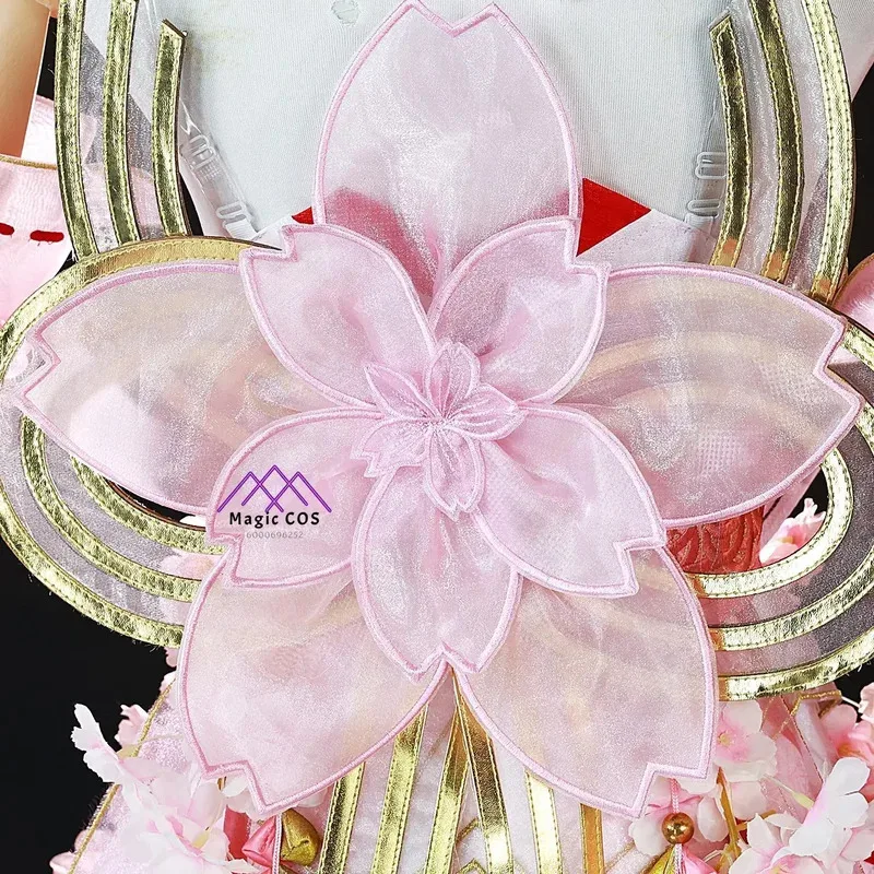 Нарака: Bladepoint Kurumi Hu Tao Косплей Костюм Китайский Стиль Hanfu Розовое Платье Традиционный Сексуальный Фестивальный Наряд Парик Полный Комплект