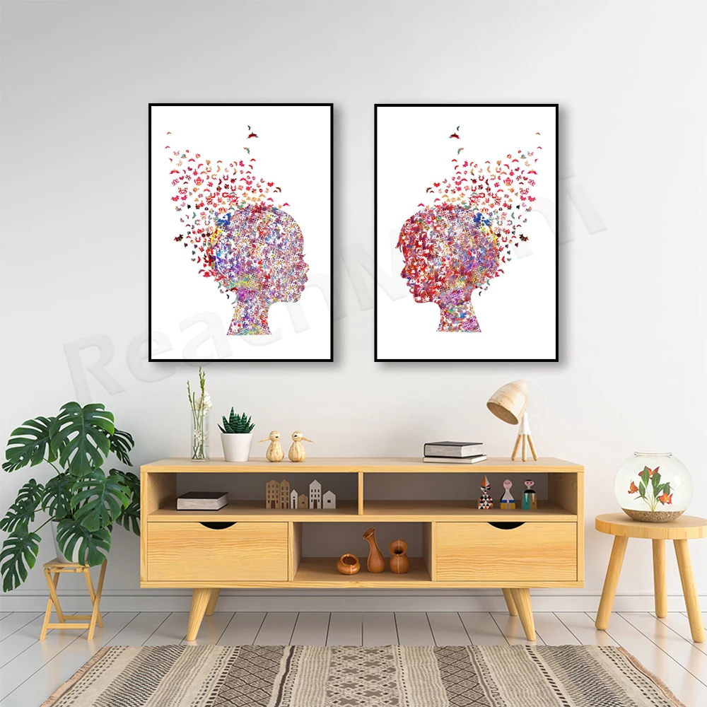 Gifts for Therapists - Gifts for Psychotherapists - Mind and Psychology - Gifts for Psychologists - Brain Psychiatry Art Posters