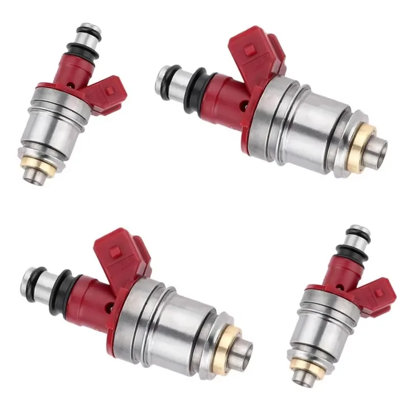 4 Inyectores de Combustible 16600-86G00 1660086G00 16600-86G10 1660086G10 JS21-1 para Nissan D21 Pickup 2.4L I4 1990-1995, Repuestos